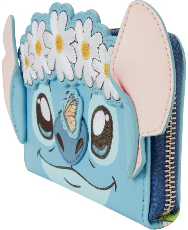 Portefeuille zippé Stitch Printemps et Marguerites Cosplay Loungefly