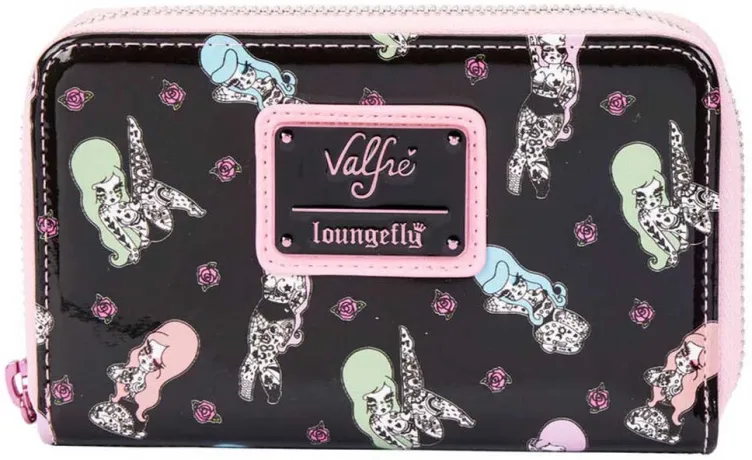 Portefeuille zippé Tatouages Impression Intégrale Loungefly