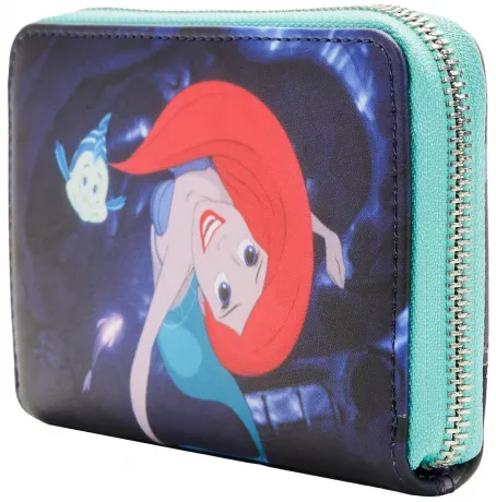 Portefeuille zippé La Petite Sirène Princesse Scène Loungefly