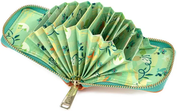 Portefeuille Accordéon Tiana et Naveen s&#039;embrassent Loungefly