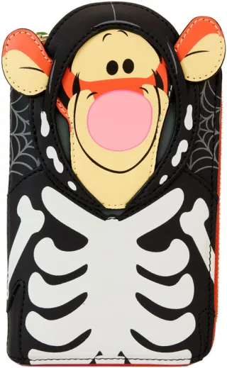 Portefeuille zippé Tigrou Squelette Cosplay Glow Loungefly