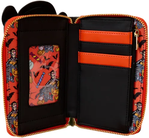 Portefeuille zippé Tigrou Squelette Cosplay Glow Loungefly