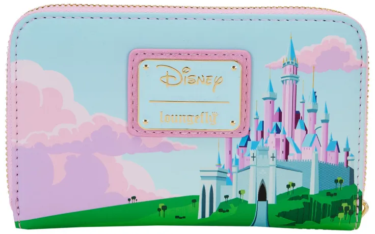 Portefeuille zippé Trois Bonnes Fées Château Vitrail Loungefly