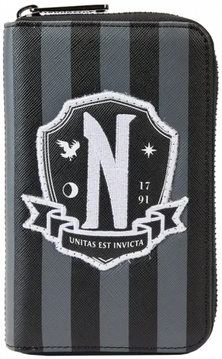 Portefeuille zippé Mercredi Addams Uniforme de la Nevermore Academy Loungefly