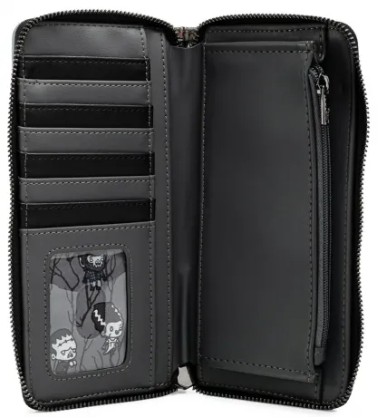 Portefeuille zippé Universal Monsters Chibi Line Loungefly