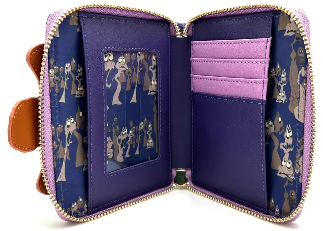 Portefeuille zippé Ursula et Vanessa Miroir Lenticulaire Loungefly