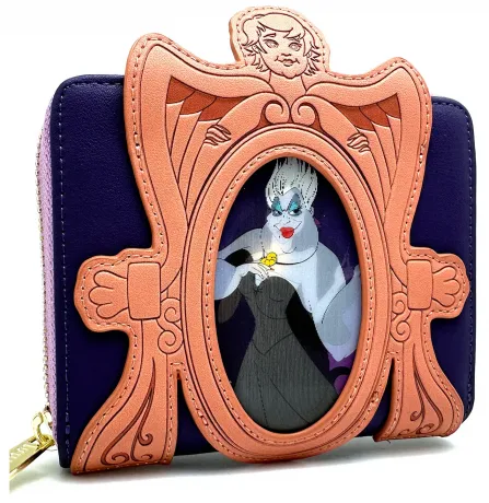 Portefeuille zippé Ursula et Vanessa Miroir Lenticulaire Loungefly