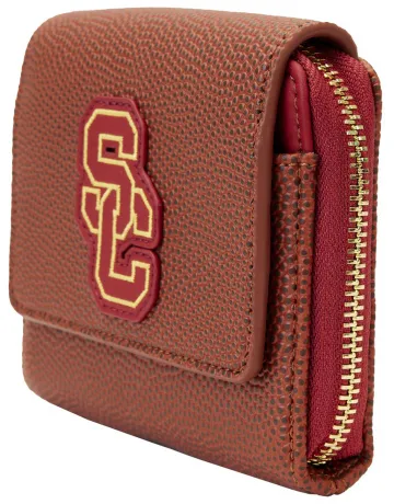 Portefeuille zippé USC Trojans SC Interlock Football Loungefly