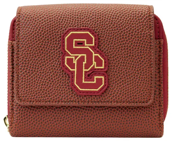 Portefeuille zippé USC Trojans SC Interlock Football Loungefly