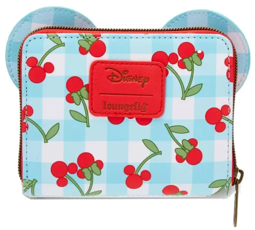 Portefeuille zippé Vichy Cerise Loungefly