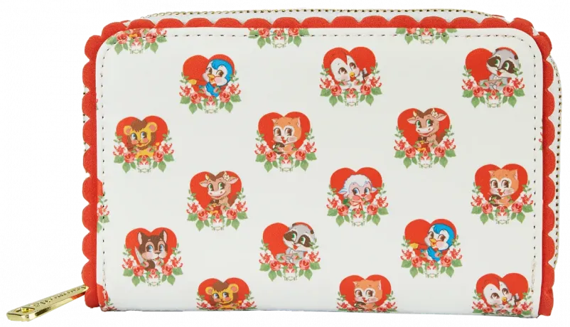 Portefeuille zippé Villainous Valentines Personnages Loungefly