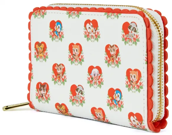Portefeuille zippé Villainous Valentines Personnages Loungefly