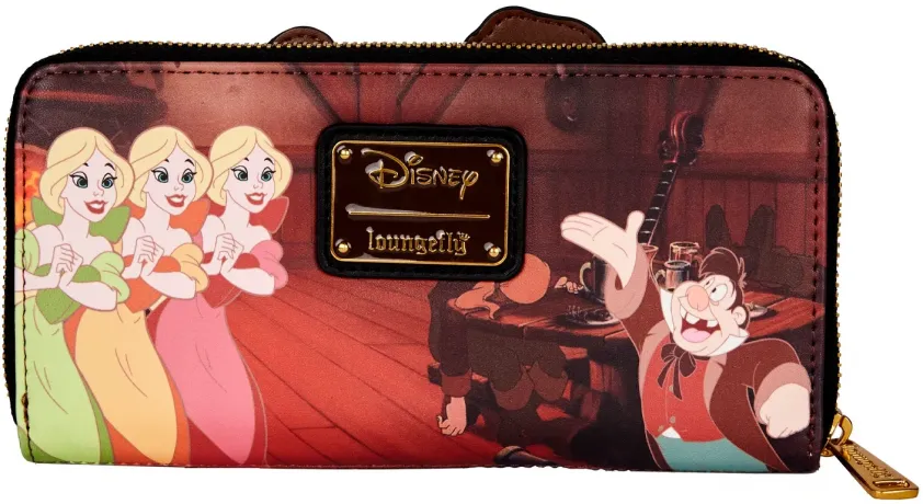 Portefeuille zippé Villains Scène Gaston Loungefly