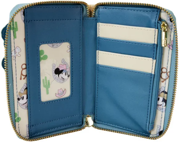 Portefeuille zippé Western Mickey &amp; Minnie Mouse Loungefly