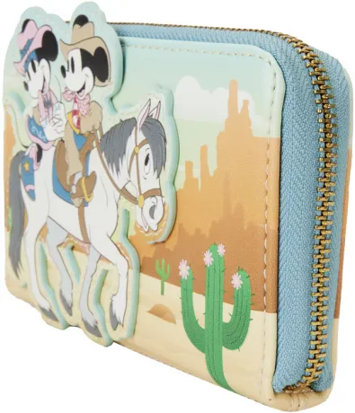 Portefeuille zippé Western Mickey &amp; Minnie Mouse Loungefly