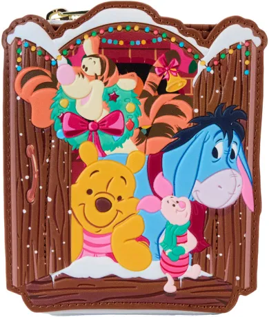 Portefeuille zippé Winnie et ses Amis Vœux de Noël Loungefly