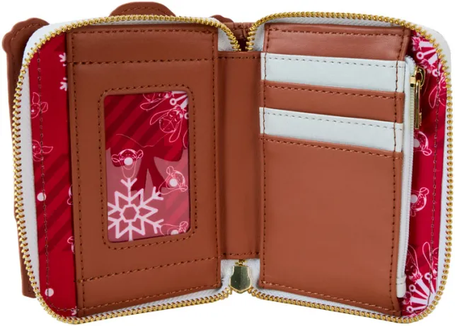 Portefeuille zippé Winnie et ses Amis Vœux de Noël Loungefly