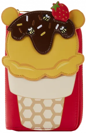 Portefeuille zippé Crème Glacée Winnie Loungefly