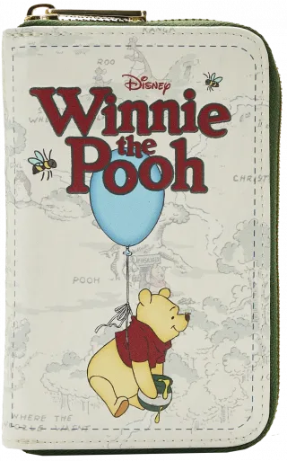 Portefeuille zippé Livre Classique Winnie l&#039;Ourson Loungefly