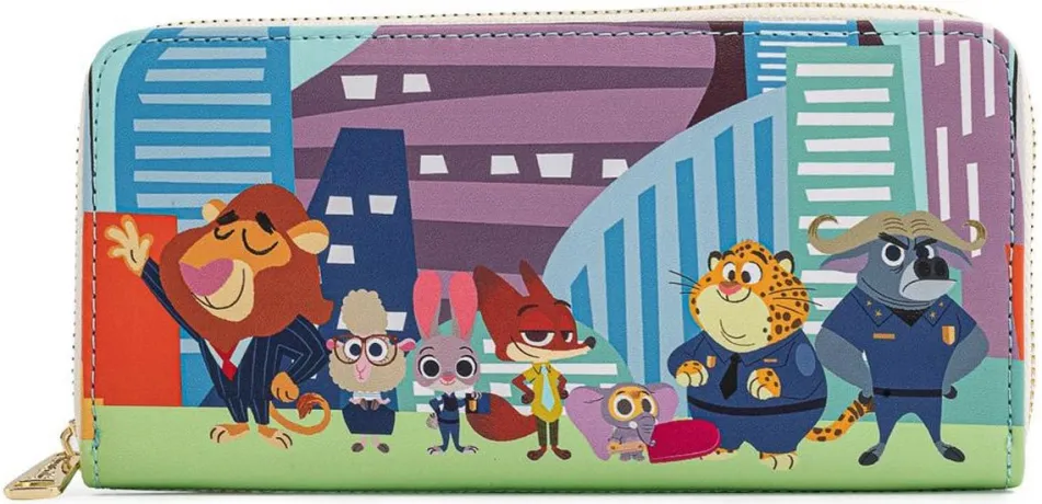 Portefeuille zippé  Groupe de Zootopie Chibi Loungefly