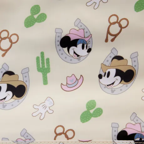 Sac à bandoulière à Franges Western Mickey &amp; Minnie Mouse Loungefly