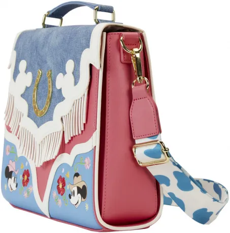 Sac à bandoulière à Franges Western Mickey &amp; Minnie Mouse Loungefly