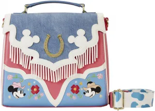 Sac à bandoulière à Franges Western Mickey &amp; Minnie Mouse Loungefly