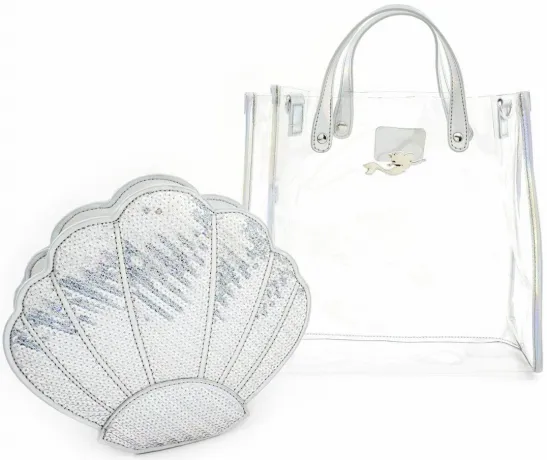 Sac à bandoulière Ariel 30ème Anniversaire Transparent Loungefly