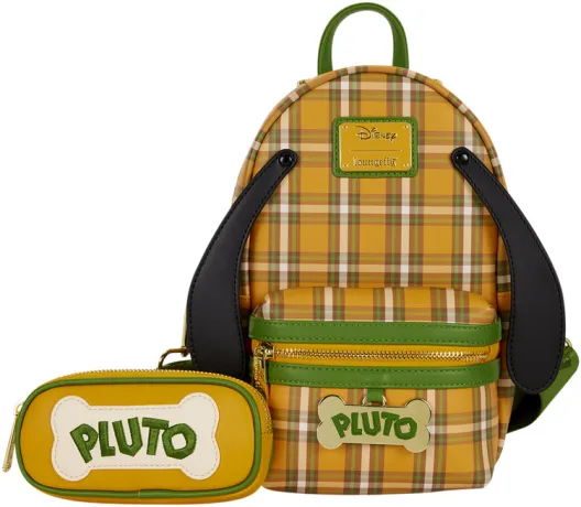 Sac à bandoulière avec Porte-monnaie Pluto 95ème Anniversaire Plaid Loungefly