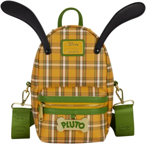 Sac à bandoulière avec Porte-monnaie Pluto 95ème Anniversaire Plaid Loungefly