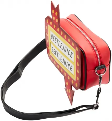 Sac à bandoulière Beetlejuice Graveyard Sign Glow Loungefly