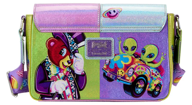 Sac à bandoulière Bloc de Couleurs à Paillettes Holographiques Loungefly