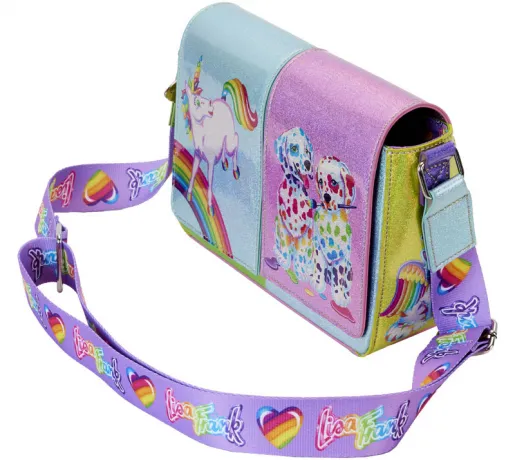 Sac à bandoulière Bloc de Couleurs à Paillettes Holographiques Loungefly