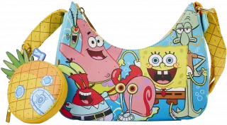 Sac à bandoulière Bob l&#039;éponge et son Groupe d&#039;Amis Loungefly