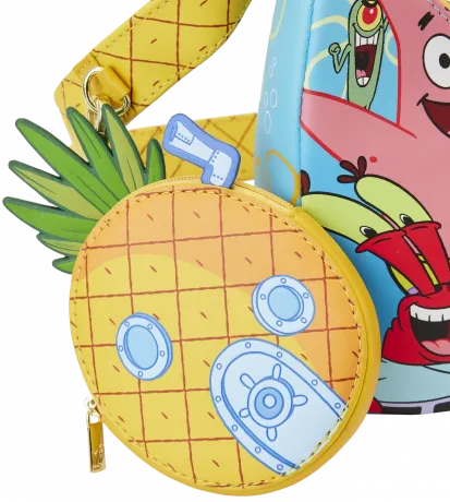 Sac à bandoulière Bob l&#039;éponge et son Groupe d&#039;Amis Loungefly