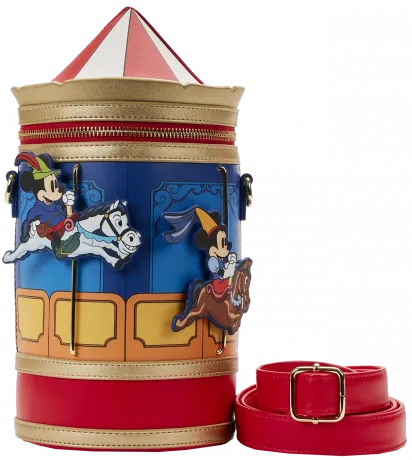 Sac à bandoulière Brave Little Tailor Mickey et Minnie Carrousel Loungefly
