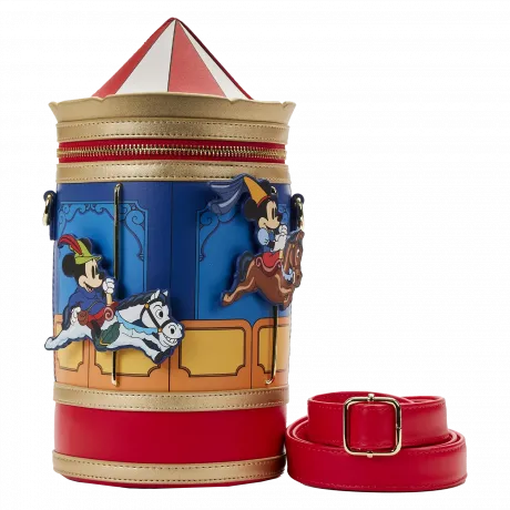 Sac à bandoulière Brave Little Tailor Mickey et Minnie Carrousel Loungefly