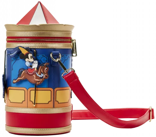 Sac à bandoulière Brave Little Tailor Mickey et Minnie Carrousel Loungefly