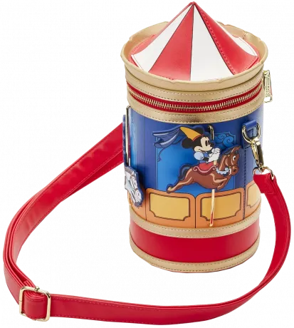 Sac à bandoulière Brave Little Tailor Mickey et Minnie Carrousel Loungefly