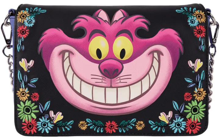 Sac à bandoulière Chat du Cheshire Fôret Tulgey Loungefly