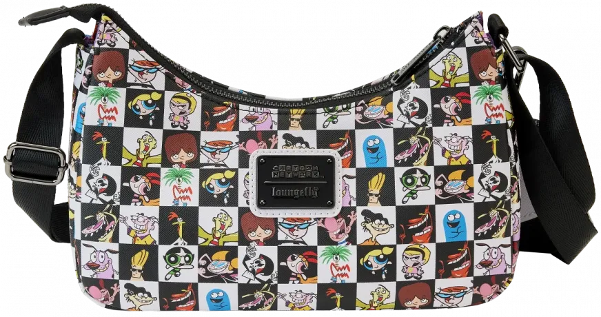 Sac à bandoulière + Porte-monnaie Collage Rétro Loungefly