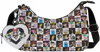 Sac à bandoulière + Porte-monnaie Collage Rétro Loungefly