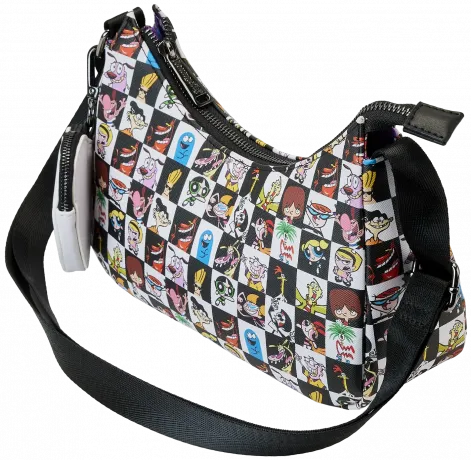 Sac à bandoulière + Porte-monnaie Collage Rétro Loungefly