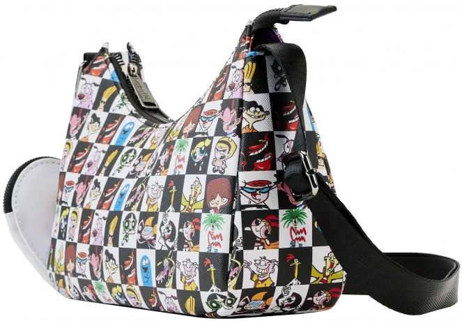 Sac à bandoulière + Porte-monnaie Collage Rétro Loungefly