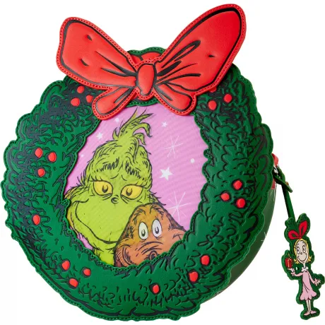 Sac à bandoulière Comment le Grinch a volé Noël ! Couronne Lenticulaire Loungefly