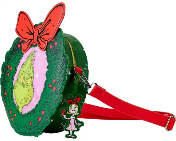 Sac à bandoulière Comment le Grinch a volé Noël ! Couronne Lenticulaire Loungefly