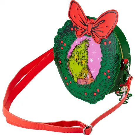 Sac à bandoulière Comment le Grinch a volé Noël ! Couronne Lenticulaire Loungefly