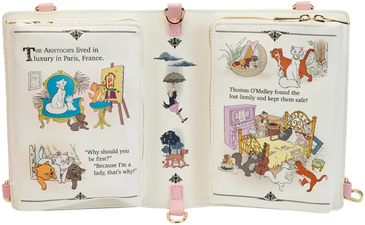 Sac à bandoulière convertible Livre Classique Les Aristochats Loungefly
