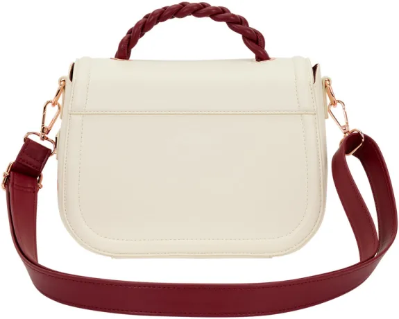 Sac à bandoulière Crème et fleurs rouges Loungefly