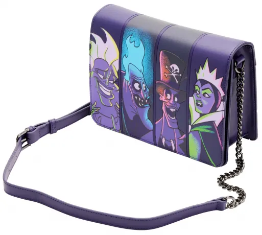Sac à bandoulière Disney Villains dans le noir Loungefly